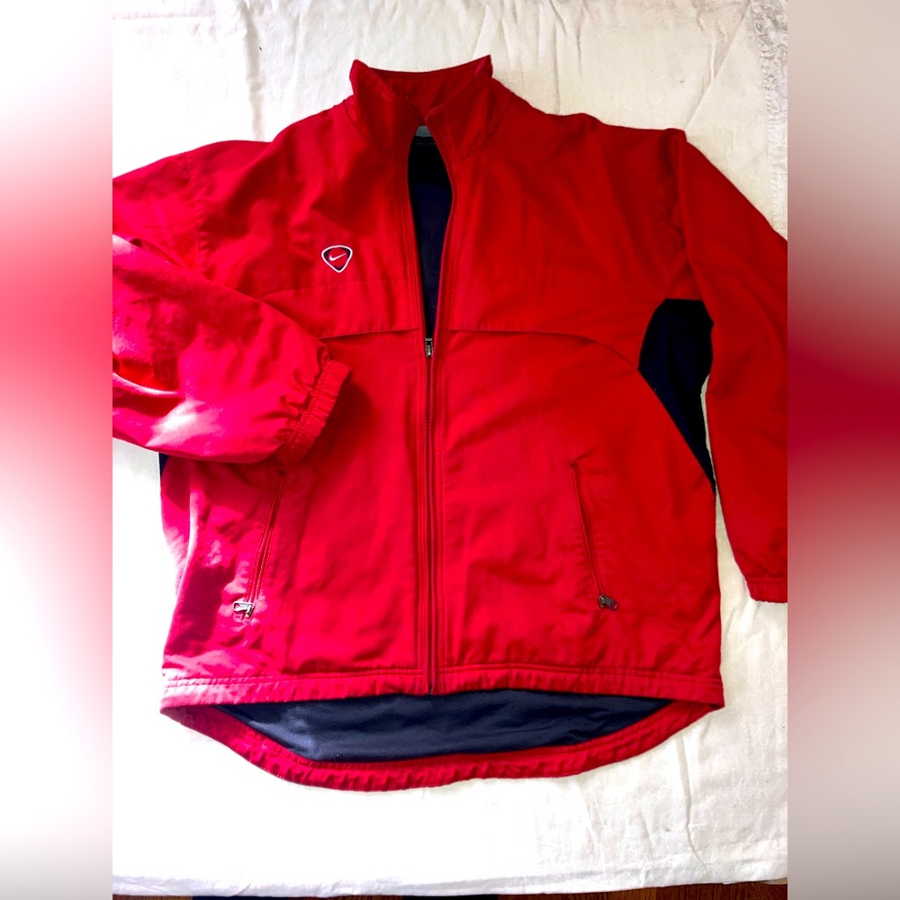 Unisex Red Nike Coach Jacket Size S